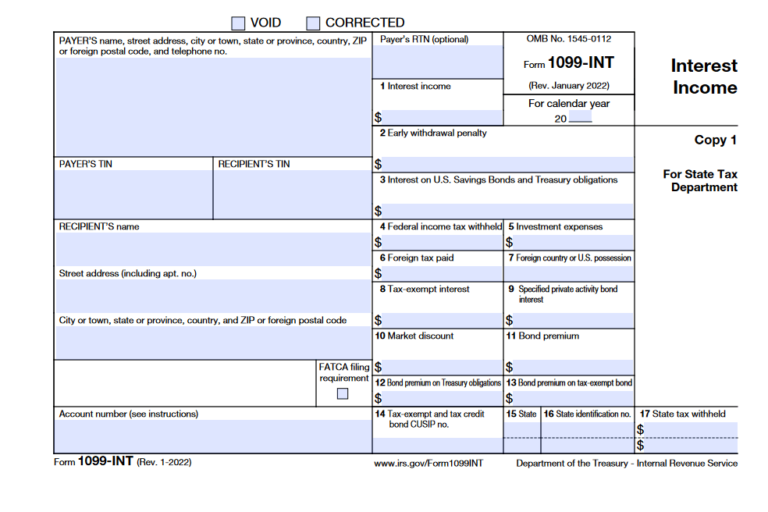 Form 1099-INT: Interest Income - whatisform.com