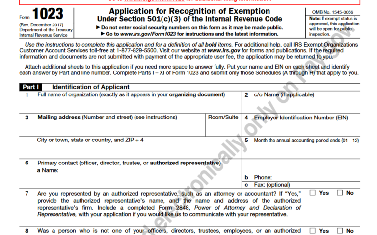 Form 1023