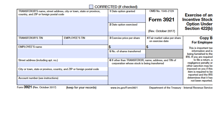 Form 3921