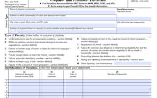Form 6118: Claim for Refund of Income Tax Return Preparer and Promoter Penalties