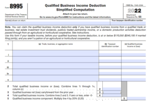 Form 8995: Qualified Business Income Deduction Simplified Computation ...