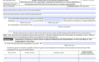 Form 972: Consent of Shareholder to Include Specific Amount in Gross Income