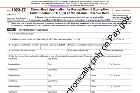 Form 1023-EZ