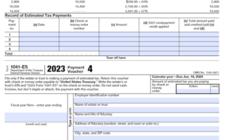 Form 1041-ES: Estimated Income Tax for Estates and Trusts