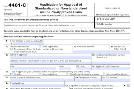 Form 4461-C: Occupational Tax and Registration Return for Wagering