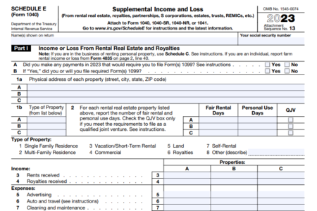 What is Schedule E Tax Form: Reporting Rental Income to IRS